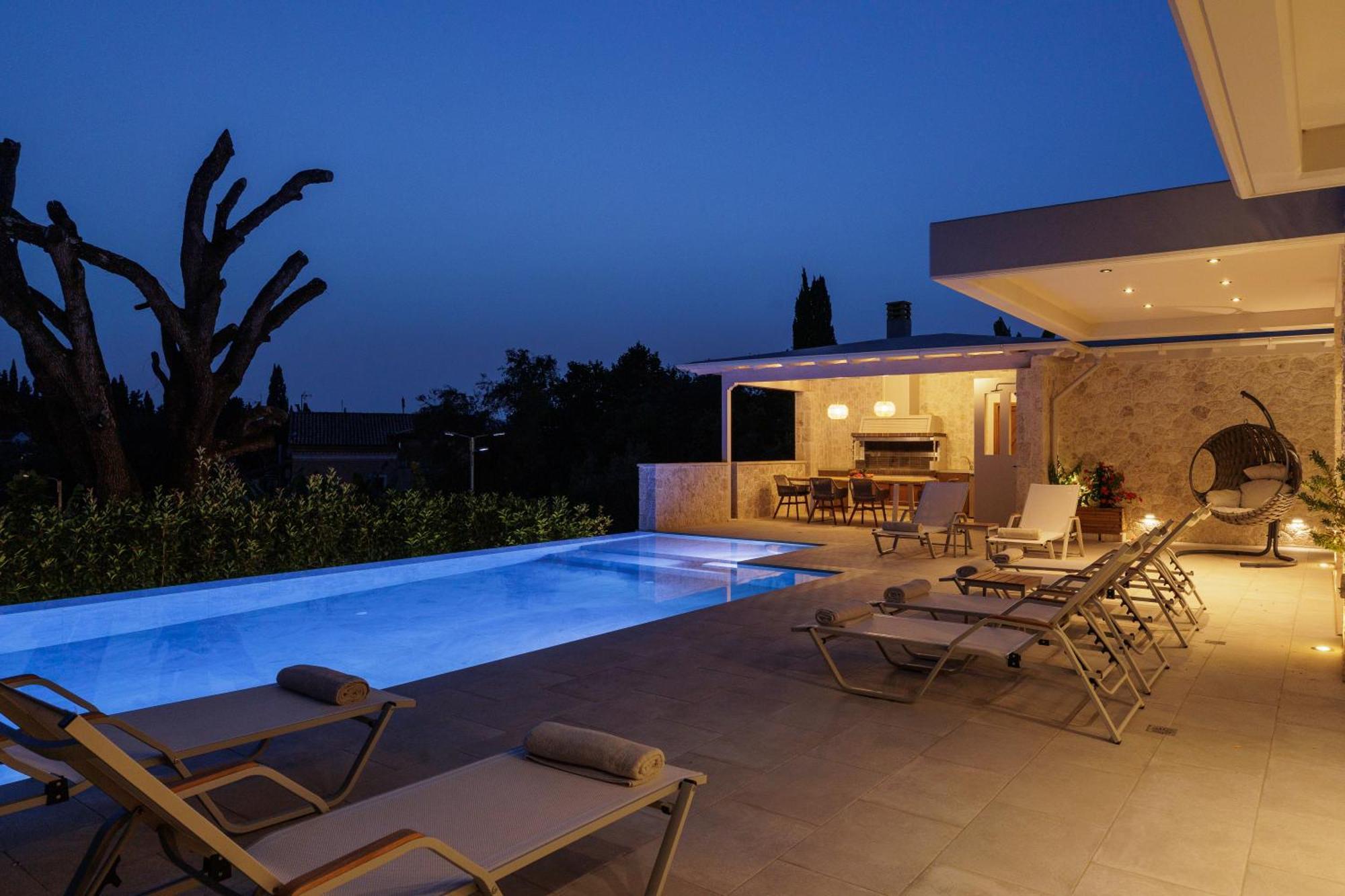 My Mediterranean Corfu Luxury Villa With Private Swimming Pool Kontokali Exterior photo