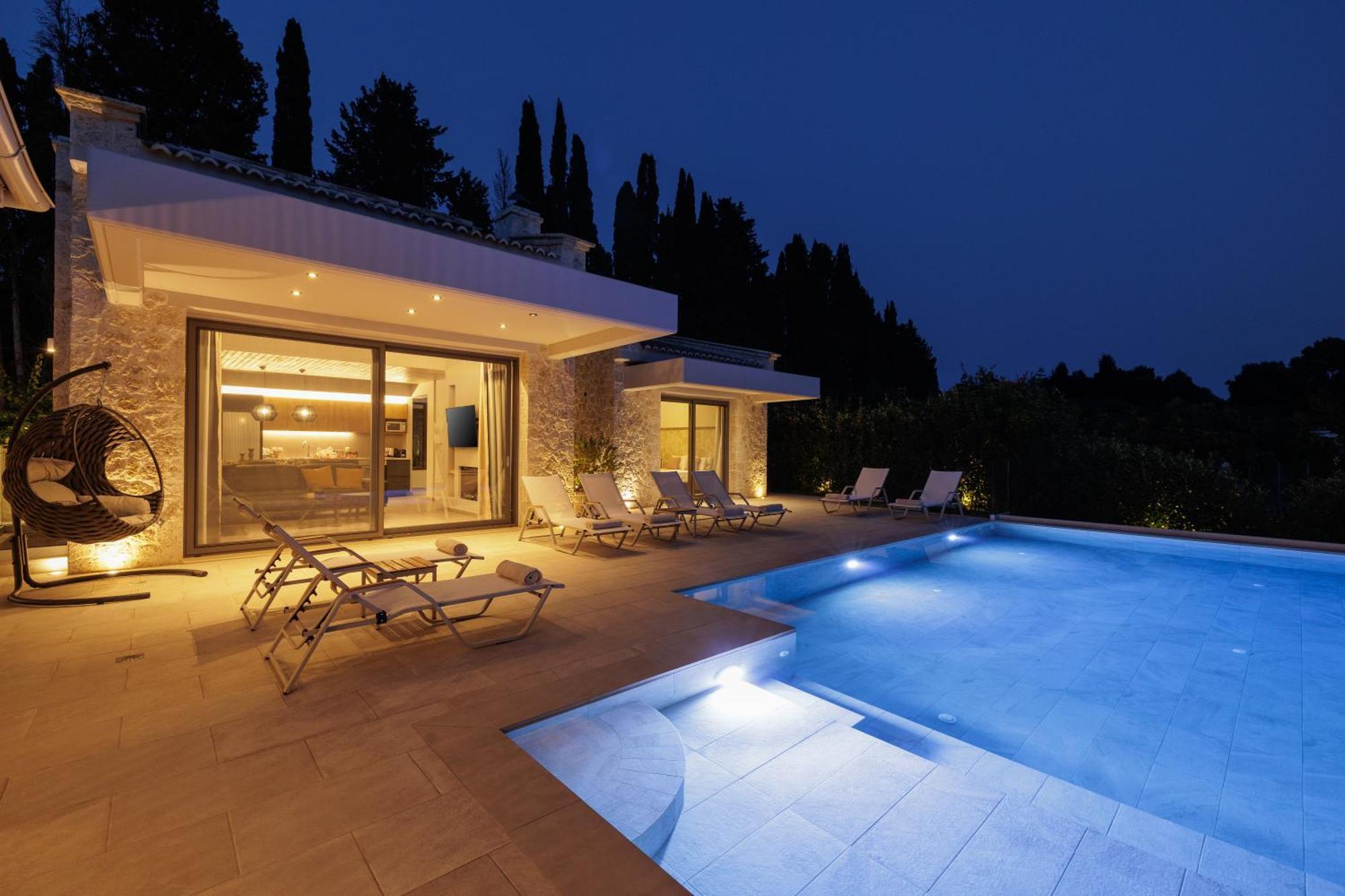 My Mediterranean Corfu Luxury Villa With Private Swimming Pool Kontokali Exterior photo